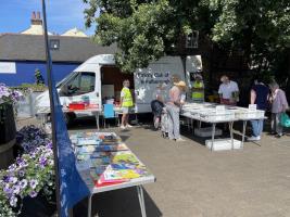 Rotary Saturday Morning Book Selling Service in Place Villerest, Storrington 